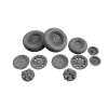 Zestaw kół do F-16A/B/C/D Fighting Falcon – Early Wheels – skala 1:33
